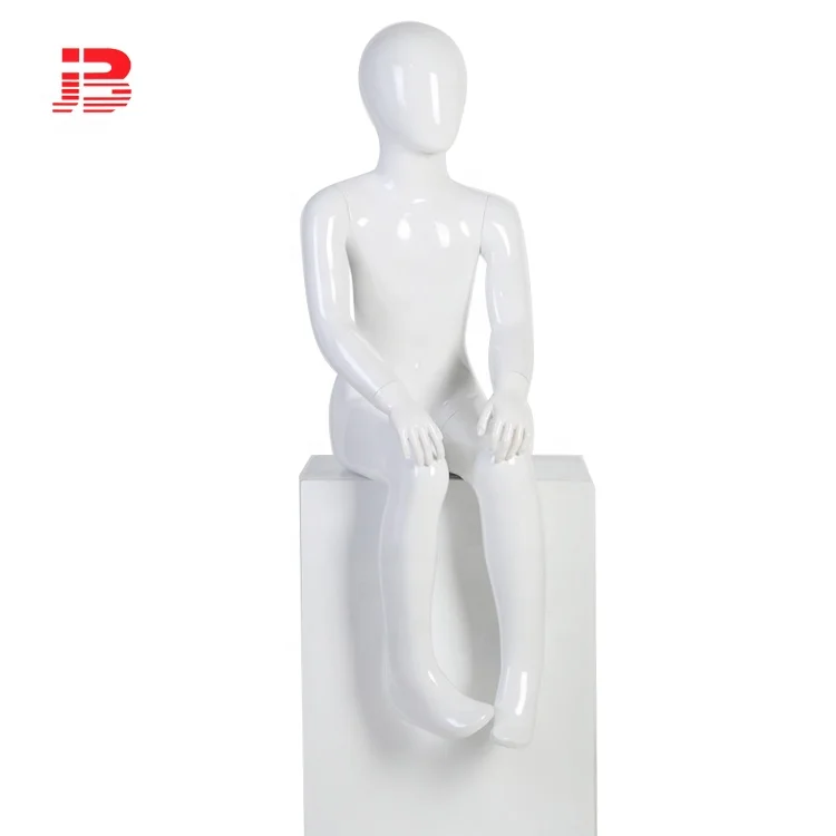 Mannequin display sitting male  kids mannequin for showcase details