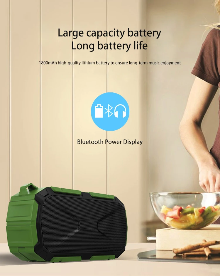 Portable Outdoor Mini BT 5.0 Waterproof IPX5 Portable Wireless home theater Speaker with Mic - ANKUX.COM