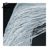 Grey Blue Cheap Fringe Line Fancy Jacquard Lined String Curtain