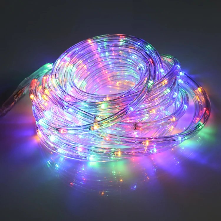 Outdoor waterproof IP65 100m decoration color changing led rope lights