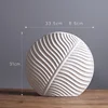 Nordic leaf furnishing soft home decoration simple white ceramic vase modern handicraft decoration wholesale