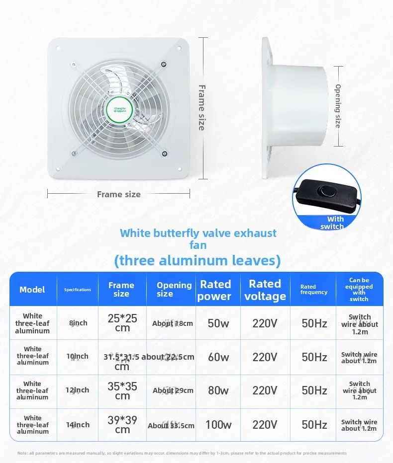 Powerful Energy-saving Exhaust Fan, Electric, Plastic - detail 48