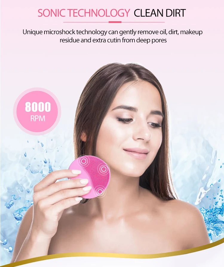 mini electric facial cleansing brush