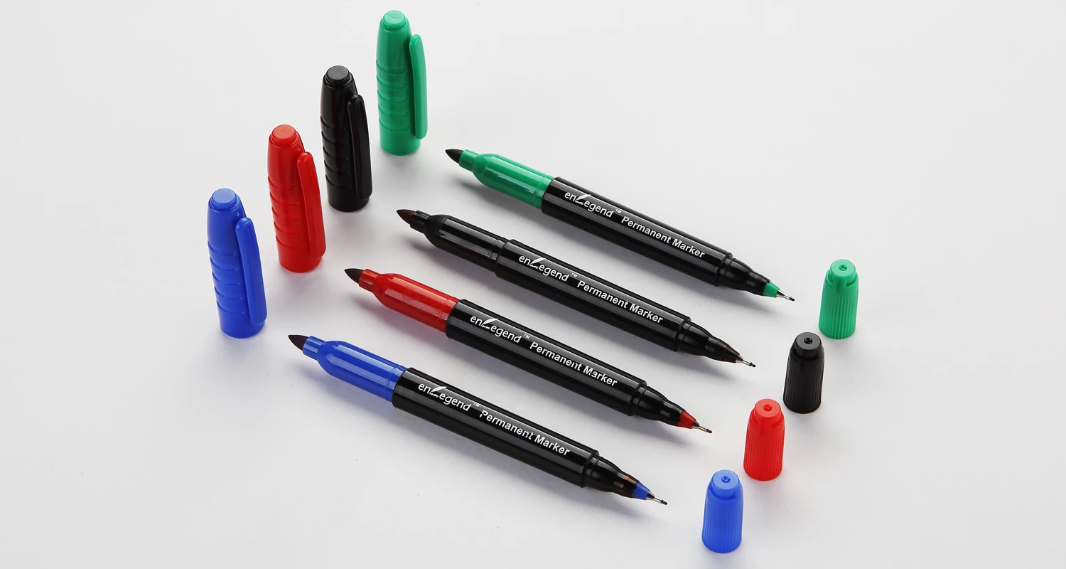 Classic Design Nontoxic Waterproof Medium And Fine Dual Tip Marker