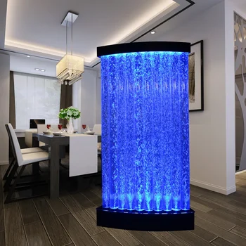 Indoor Wall Fountain Led Acrylic Water Bubble Room Dividers Screen ...