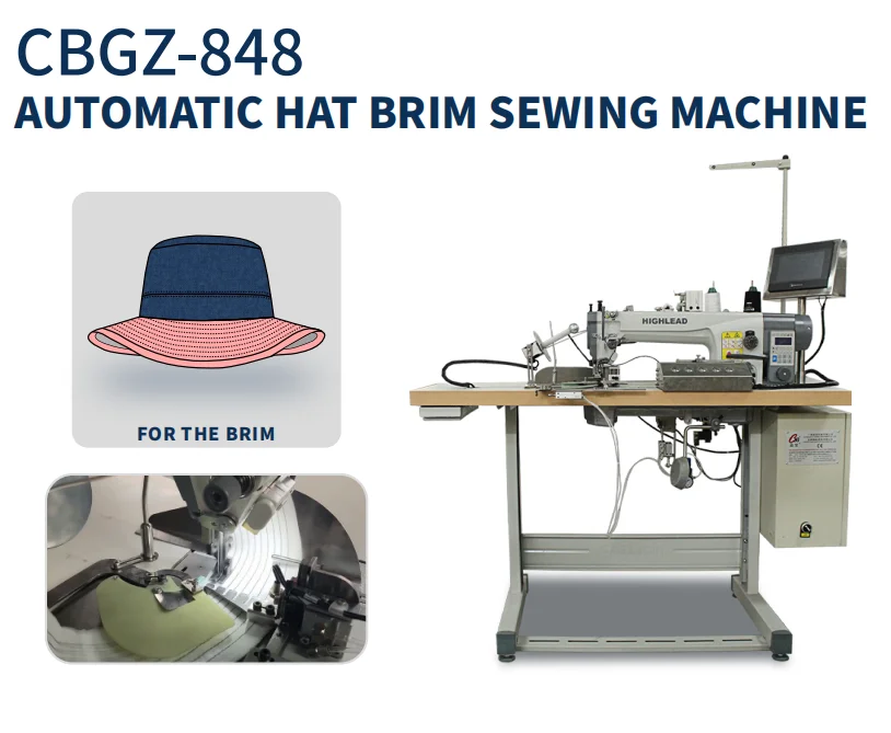 Cbgz814 Automatic Sew The Brim Of Hat Sweat Belt Sewing Machine Making