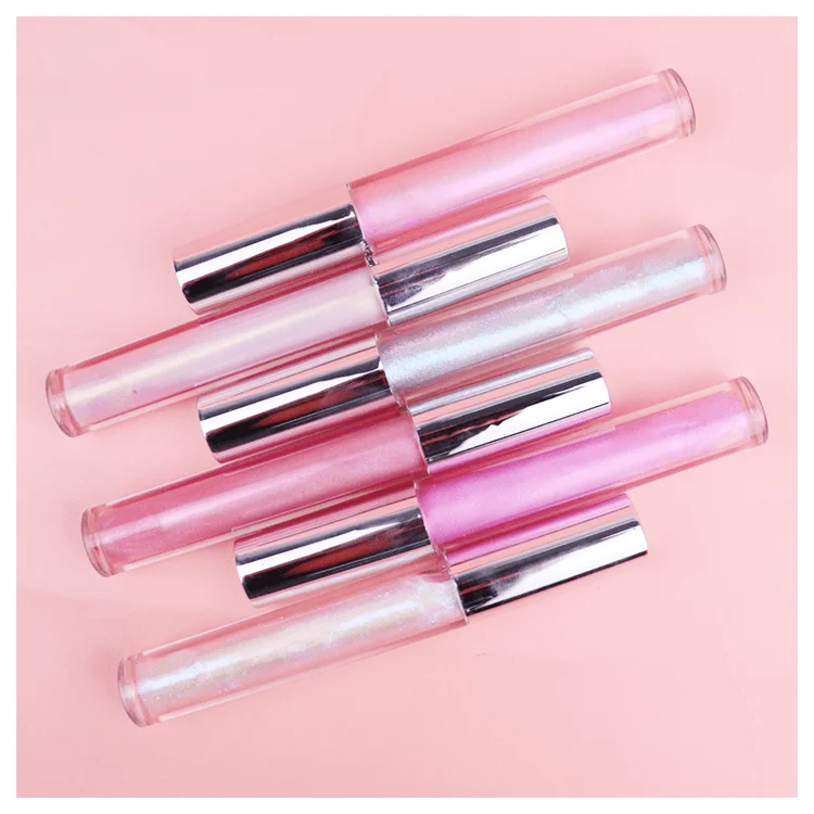 2021 New Wholesale Oem Odm Low Moq 6 Colors Holographic Vegan Glitter Custom Vendors Plumping Lips Lipgloss Clear