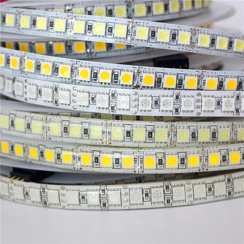 Shenzhen Manufacturer LEDWORKER Lighting Led Stripes 24V 5050Led RGB+White RGBW+WW Led Strip Light