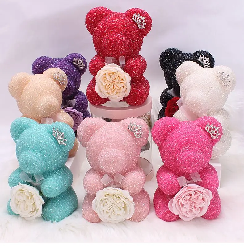 25cm rose bear