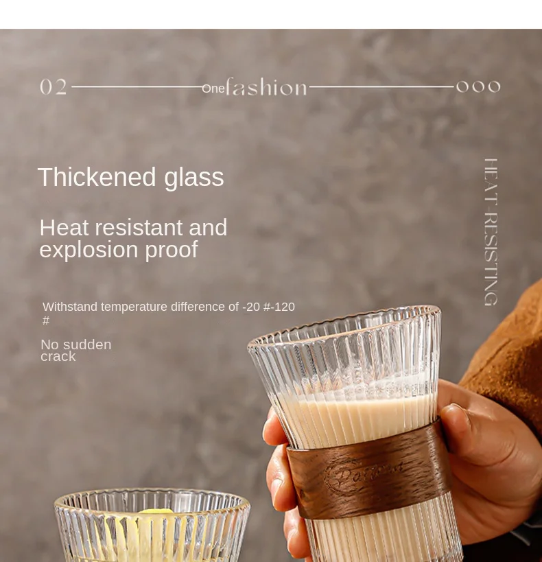 product modern high borosilicate glass insulated coffee cup transparent vertical bar milk cup for parties-4