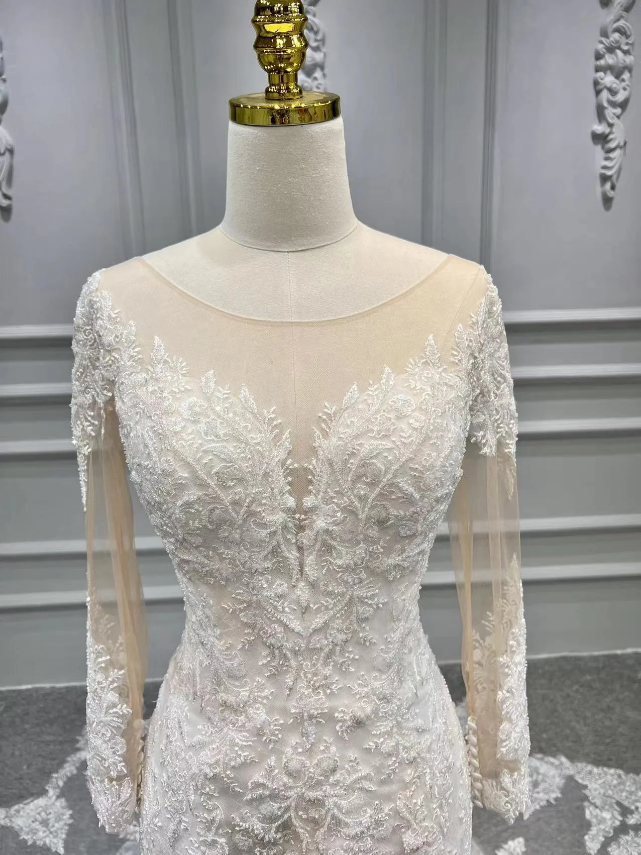 Mermaid Sweetheart Empire Lace Tulle Wedding Dress Buy Mermaid