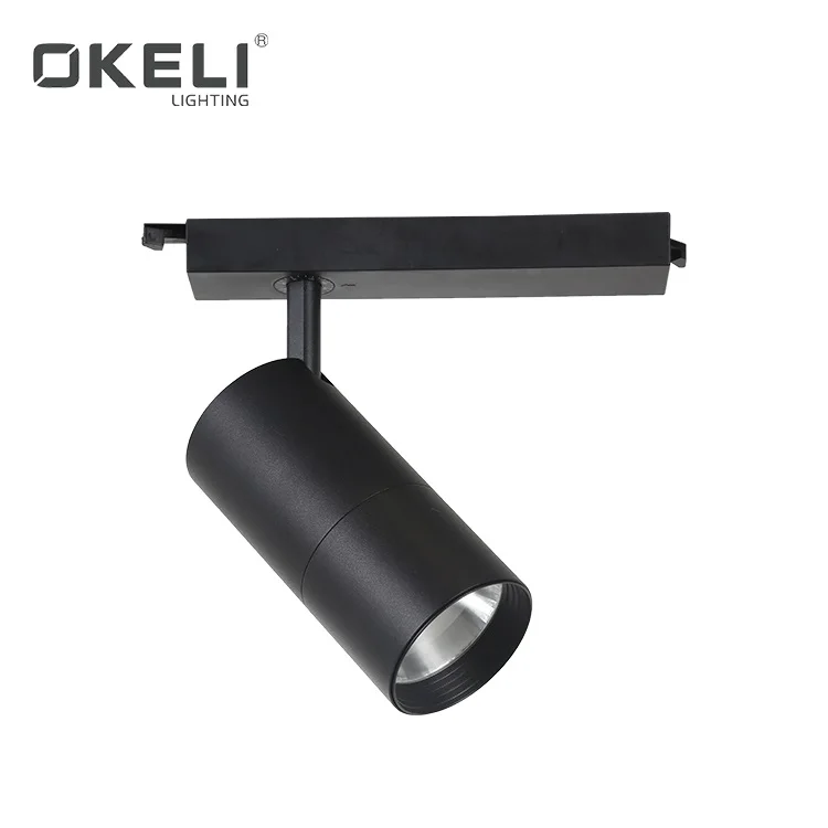 OKELI Supplier Hot sale IP20 25w 35w aluminum material spotlights focus COB led track lamp