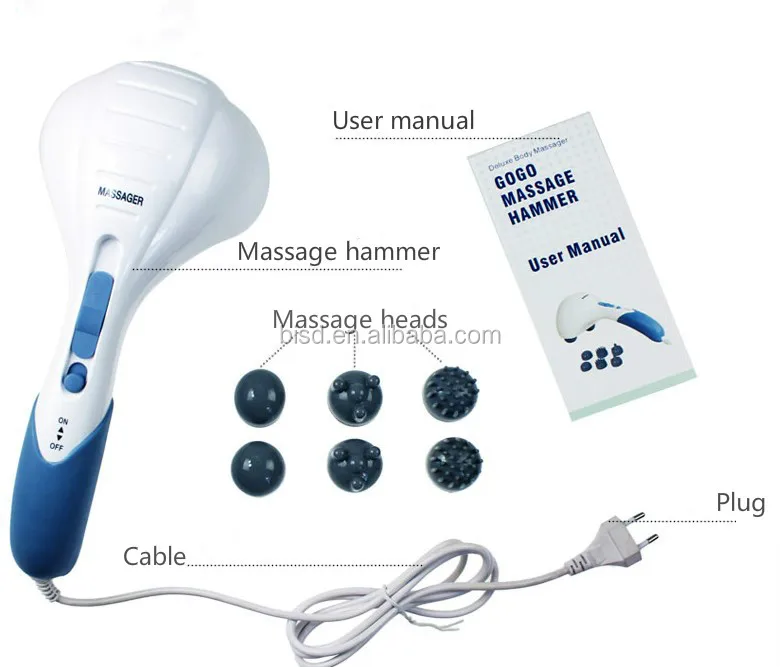 Portable Massage Hammer Electric Vibrating Infrared Handheld Massager