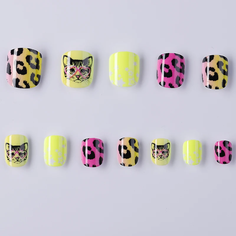 Cute Stick On Nails Little Princess Press On Nail Wholesale Neon Nails