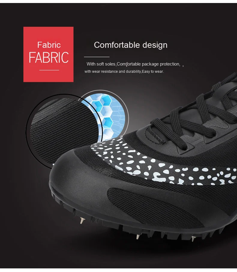 Unisex Track Field Spikes Spring Summer Sprints Middle Long Distance Running Sports Training Shoes Competitions Mesh Upper
