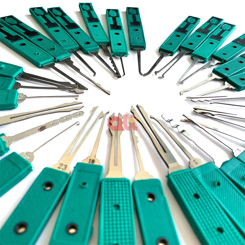 Klom 32pcs Lock Pick Tools Broken Key Extractor Door Opener Lock Picks