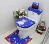 Hand Embroidered Christmas Snowman Toilet Cover Household Supplies