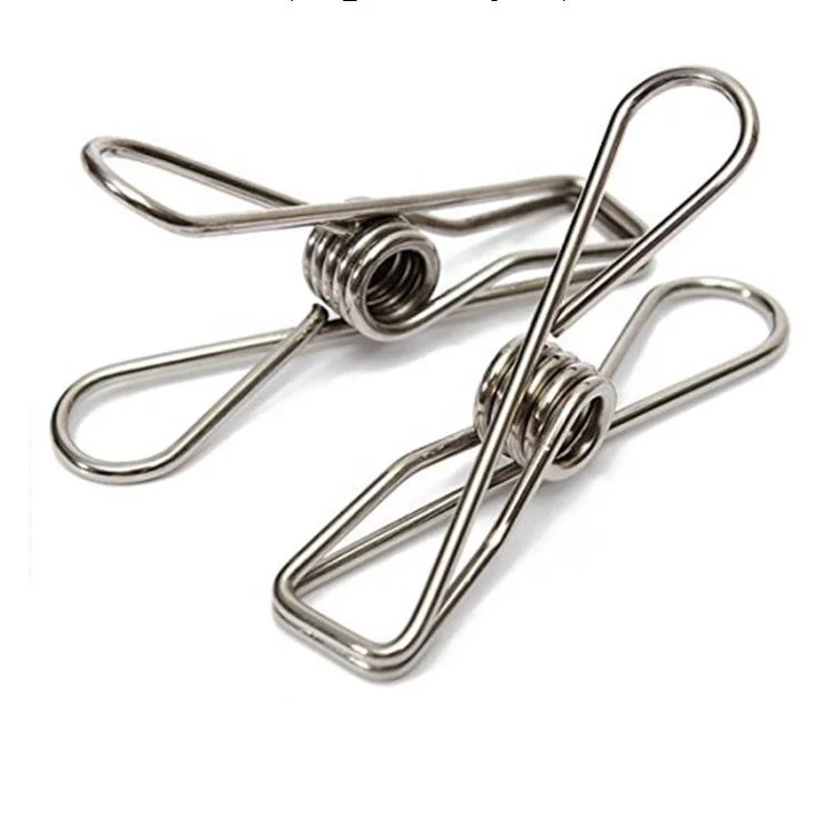 Stainless Steel Cloth Pins Utility Laundry Clothes Pegs Hanger Clips