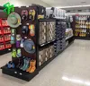Advertising supermarket shelves gondola Wood supermarket rak display buah dan sayuran
