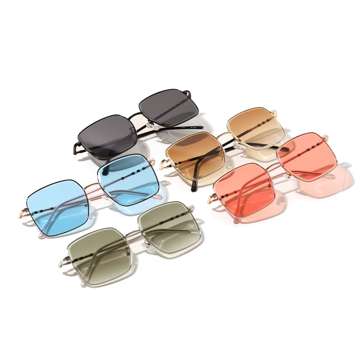 

2020 New Luxury Brand Oversized Square Womens Sunglasses Fashion Designer Sunglasses