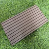 High quality environmental dark brown outdoor floor wpc composite decking tiles