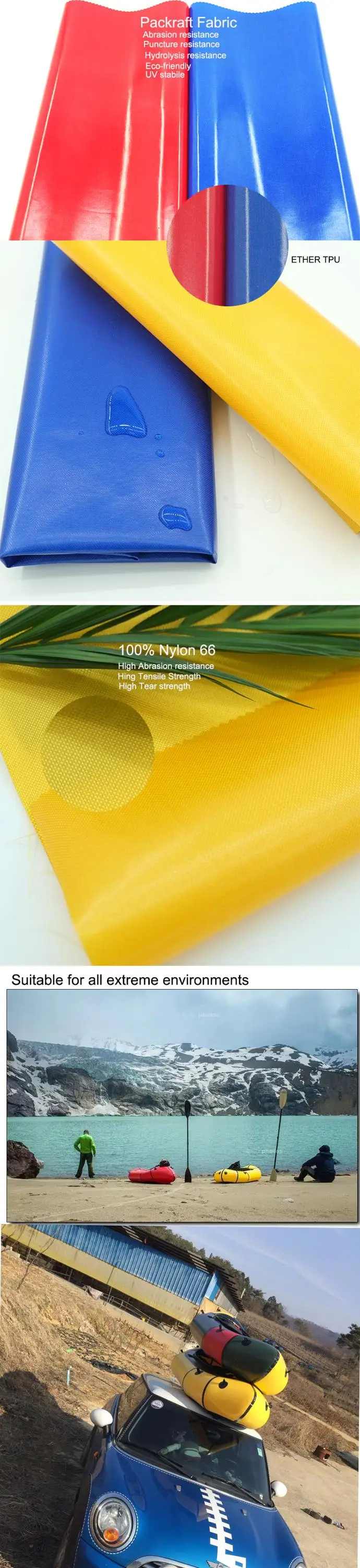 4dナイロン66両面tpuコーティング包装生地 Buy Packraft 生地 Tpu コーティングされた Packraft 生地 Tpu コーティングされた生地 Product On Alibaba Com