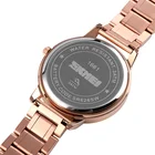 SKMEI luxury japan movt quartz watch stainless steel back Women watch best quality gold watch