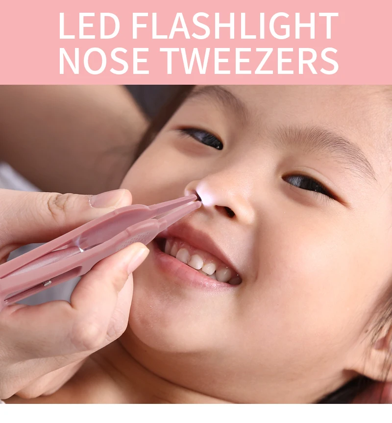 Securite Bebe Soins Outil Crotte De Nez Dissolvant Oreille Nez Nettoyeurs Nombril Pince A Epiler Avec Lumiere Led Buy Nouveaux Arrivants Led Bebe Nez Pince Oreille Cire Pince Curette Oreille Mediator Hot Vente Led