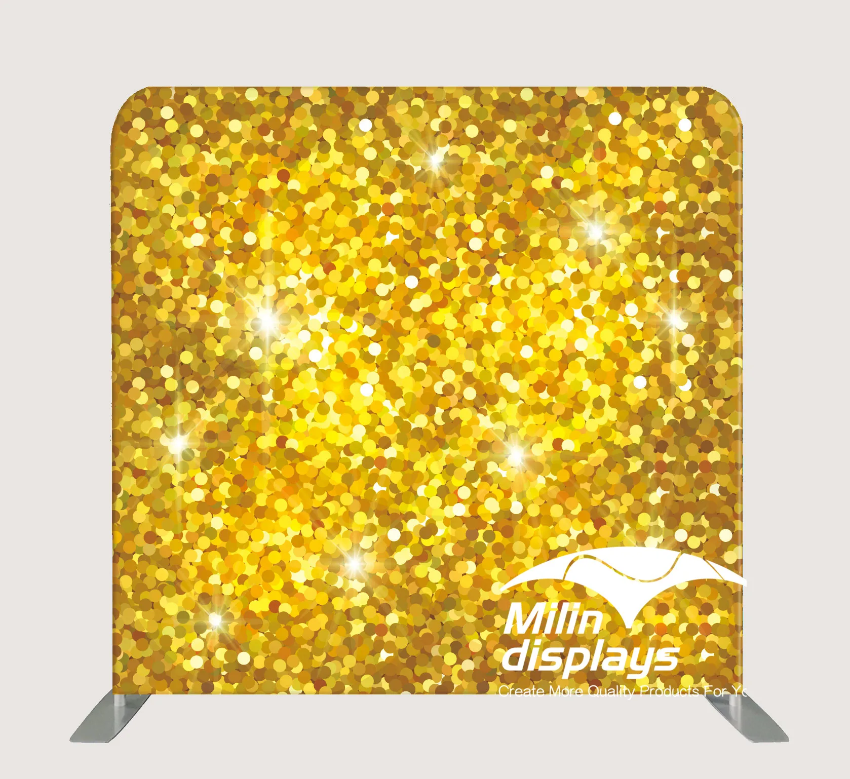Pillow Cover Backdrop (Large Gold Sequins) - PB Backdrops
