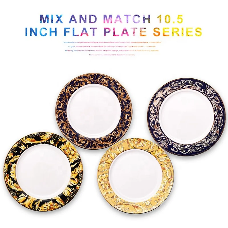 Ceramic Charger Plate Custom Accepted Elegant Charger Plates Wedding