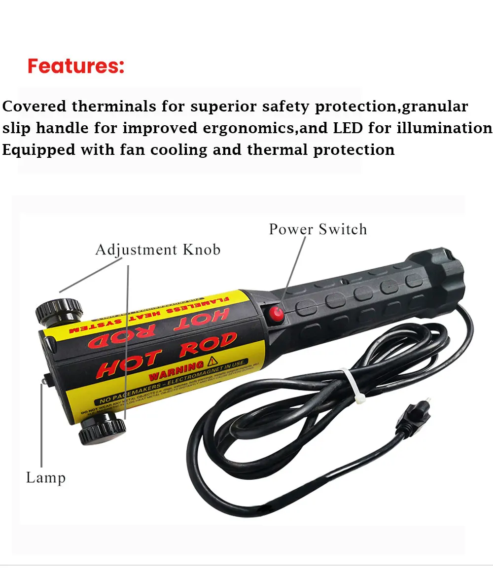 Induction Heater 3 Coils Bolt Heat Remover Tool Kit 220v/110v