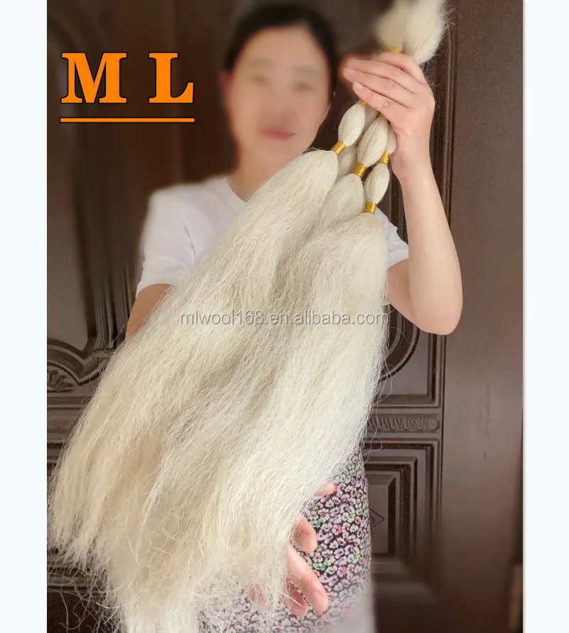Yak Hair Extensions 100% Yak Tail Hair Natural White Color 30'' - Buy Yak  Tail Hair,Yak Hair,Hair Extensions Product on 