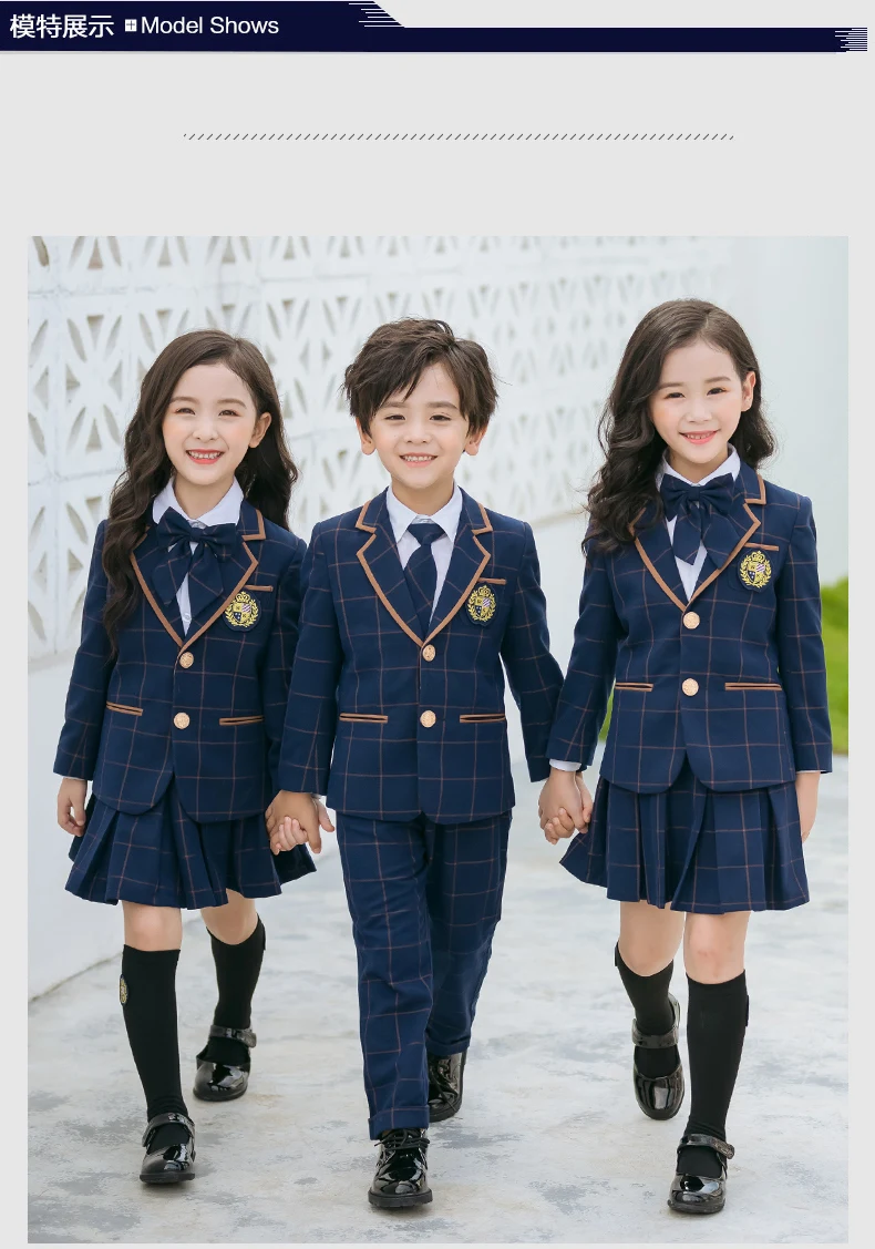 200sets custom kids school uniform designs