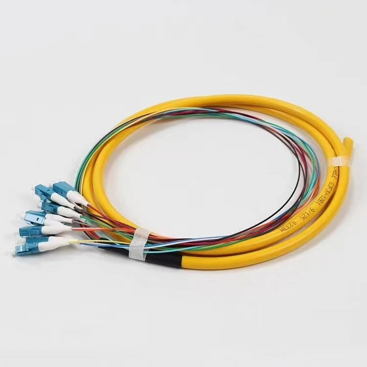 Fiber Optic Bundle Pigtail LC/UPC Connector 12 Color 0.9mm SM FTTH ...
