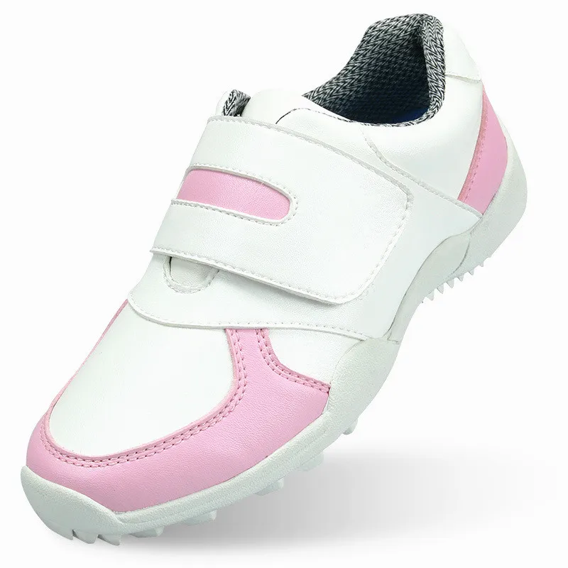 
China factory custom anti slip waterproof boys girls high quality kids classic golf shoes 