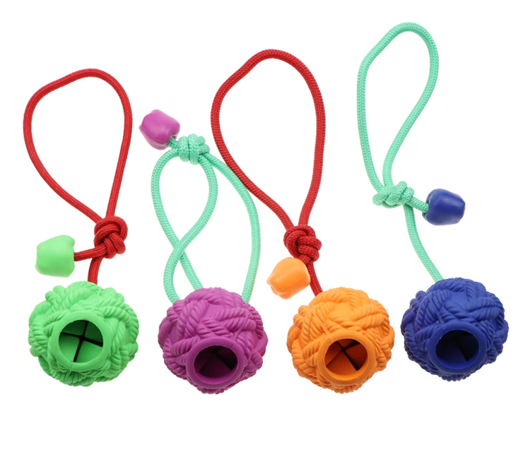 Dog Chew Toy Balls Durable Rubber Non Toxic Bite Resistant Pet Food Treat Feeder Chew Tooth Cleaning Ball Toys Indestructible