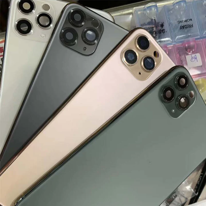 更换后盖外壳为 iphone 11/11 pro/11 pro max 电池玻璃后盖机箱与