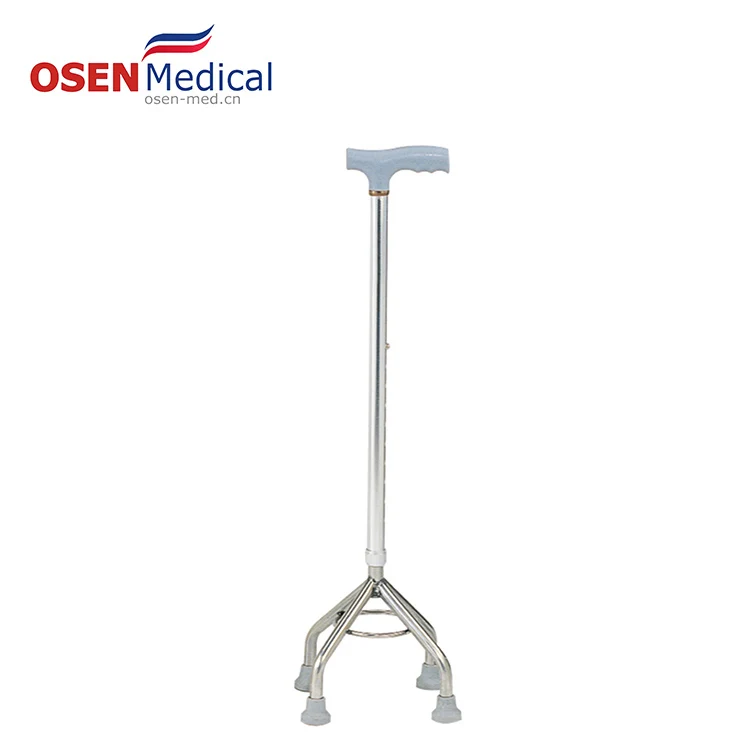 Muletas telescópicas ajustables para OSEN-RF7 y adultos, andador antideslizante de aleación de aluminio, suministros de terapia de rehabilitación de peso ligero