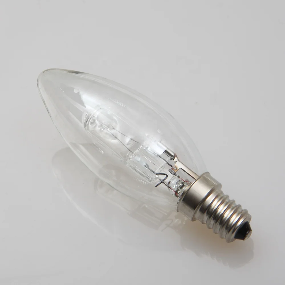 Good quality halogen bulbs candle C35 e14 e27 B22 Bayonet 28w