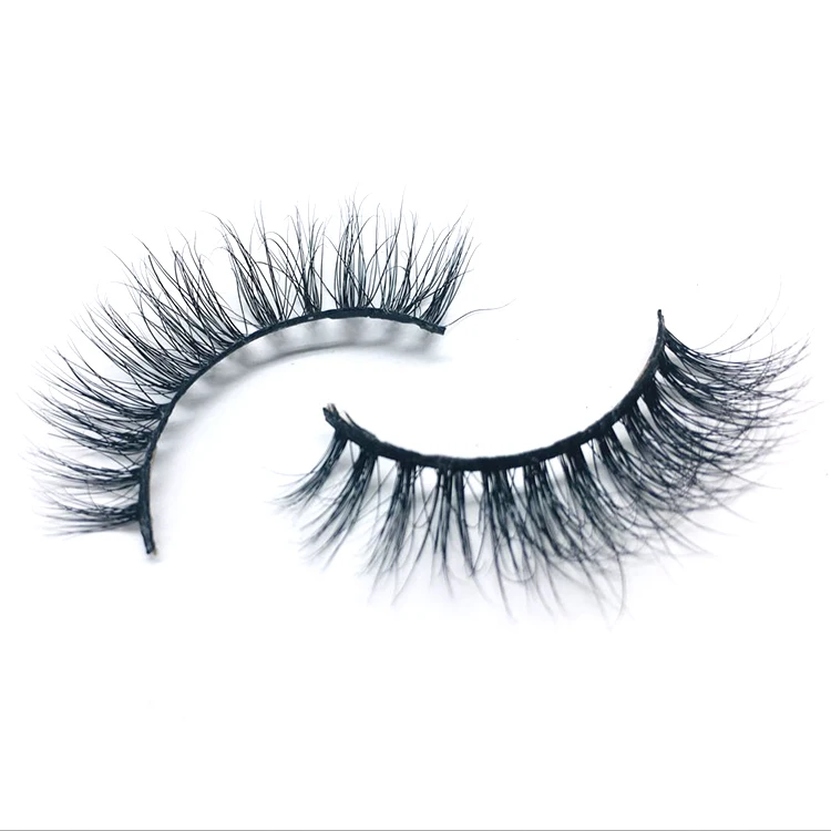 Natural False Eyelash 3D Hand-made Private Label Mink Eyelashes 3D Silk Lashes