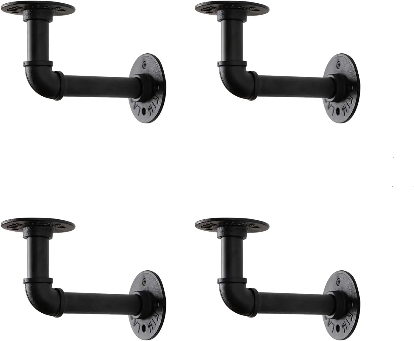 Heavy Duty Floating Shelf Brackets,Industrial Pipe Wall Mount Metal
