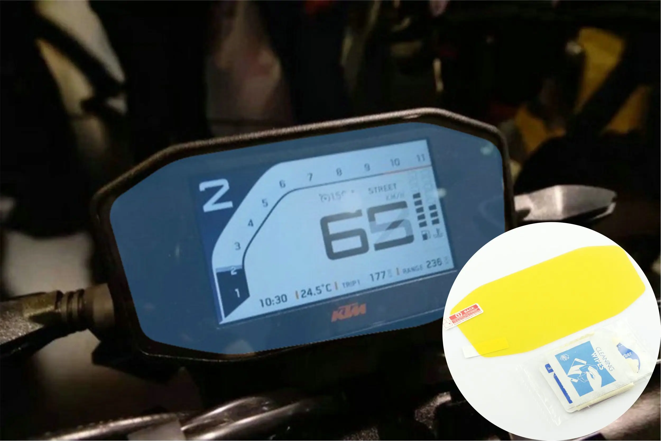 Motorcycle Speedometer Film Dashboard Instrument Meter Screen Protector Film Sticker Decal for KTM DUKE 690 R 2016-2017 