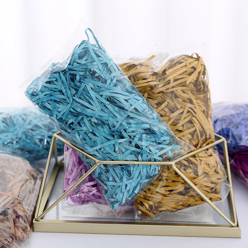Cheap Price Crinkle Cut Paper Shred Filler Purple Shredded Paper 500g