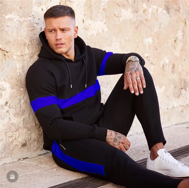 mens blue jogging suit