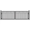 high security welded powder spray coated living room entry metal gate design