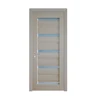 Modern home design Cheap engineered Veneered internal pvc toilet door panel malaysia toilet glass door
