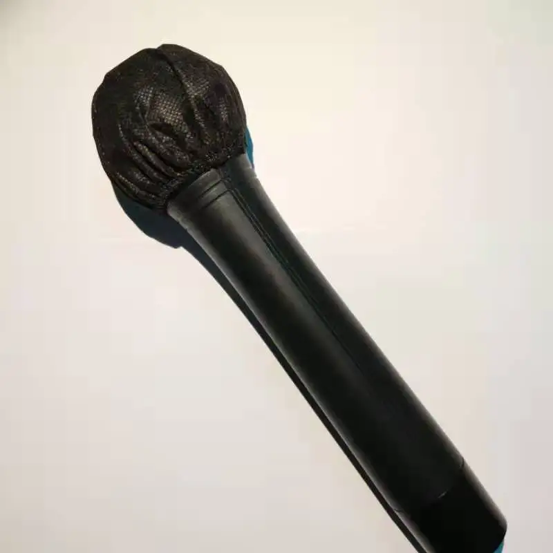 Disposable Black Microphone Headphone Cover details