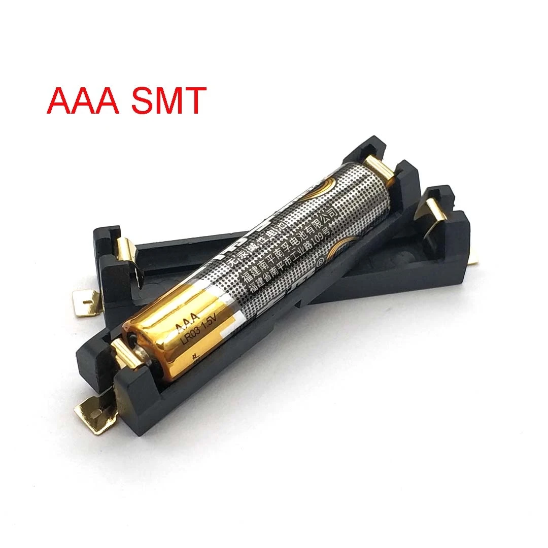 DIY Lithium Battery Spring Box - 1*AAA Holder with Bronze Pins
