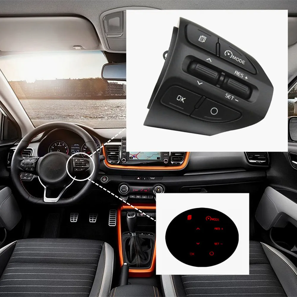 Steering Wheel Cruise Control Switch 96720-G6010 for Rio K2 Picanto 2017-2018