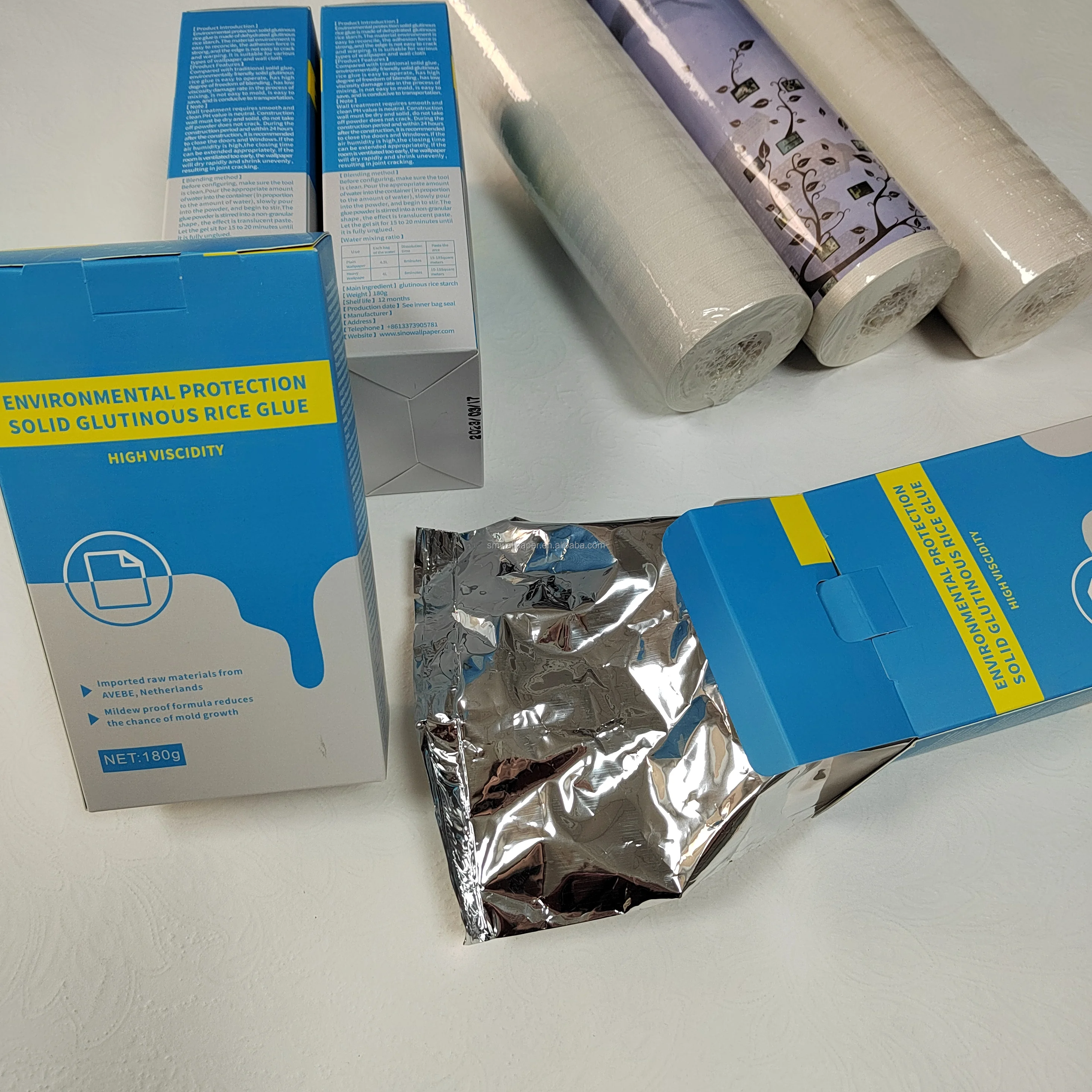 Wholesale Wall Covering Wallpaper Powder Glue Factory Price Wallpaper